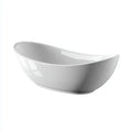 Vasca Freestanding 165×78×70 cm - bianca - Bagno - design elegante con bordo arrotondato