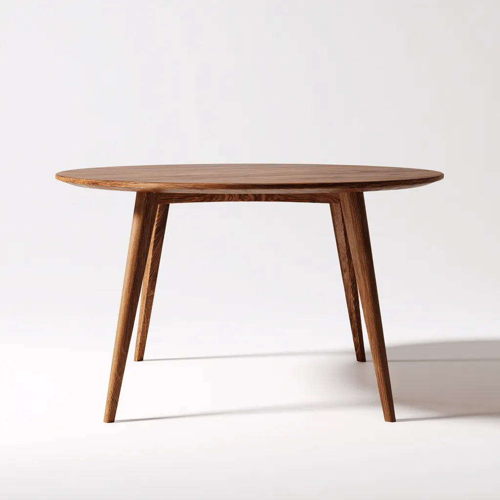Tavolo Da Pranzo 140×140×75 cm in legno marrone per sala da pranzo stile essenziale
