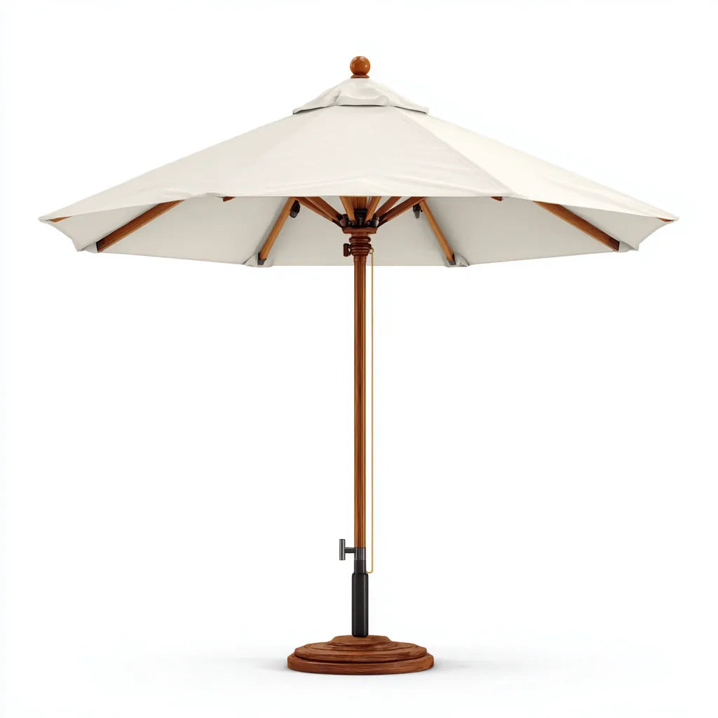 Ampio Ombrellone Da Esterno 280×280×260 cm - beige - telo parasole - design naturale