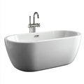 Vasca freestanding 170×78×58 cm - bianco - ovale per bagno moderno