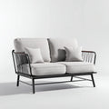 Divano Da Esterno 152×76×82 cm - nero e beige - All'Aperto - stile contemporaneo con fianchi intrecciati