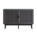 Credenza 120×40×78 cm - grigio - sala da pranzo - stile geometrico con contenimento