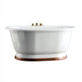 Vasca freestanding 175×80×60 cm - bianco - profilo minimal per bagno moderno