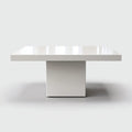 Tavolo Da Pranzo 160×90×75 cm in finitura bianco lucido per sala da pranzo stile moderno