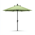 Ampio Ombrellone Da Esterno 270×270×245 cm verde e nero per uso all'aperto con copertura ombreggiante