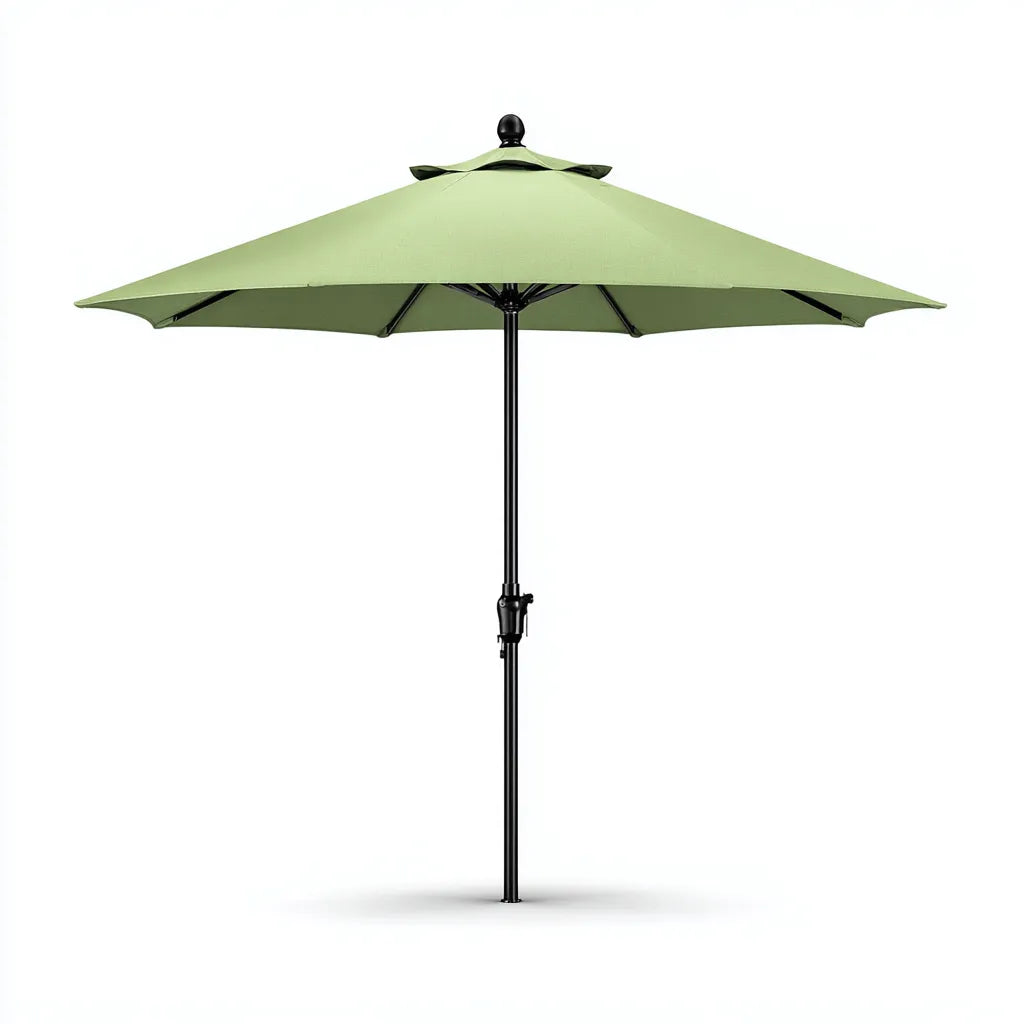 Ampio Ombrellone Da Esterno 270×270×245 cm verde e nero per uso all'aperto con copertura ombreggiante