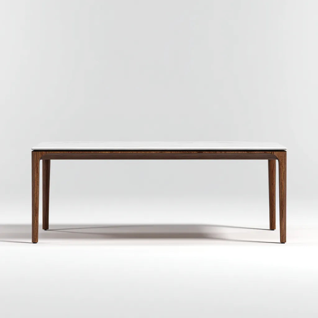 Tavolo Da Pranzo 200×95×76 cm - marrone - Sala Da Pranzo - stile naturale con piano raffinato
